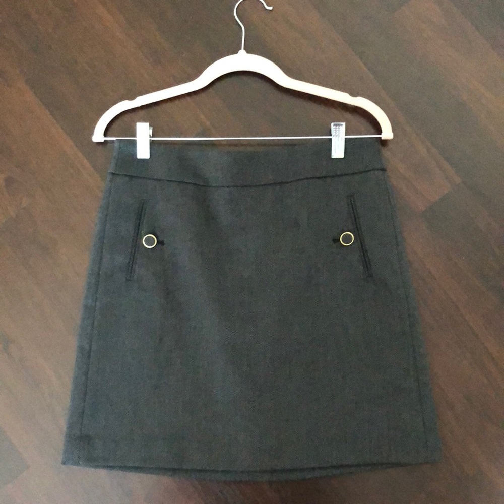 Loft gray skirt
